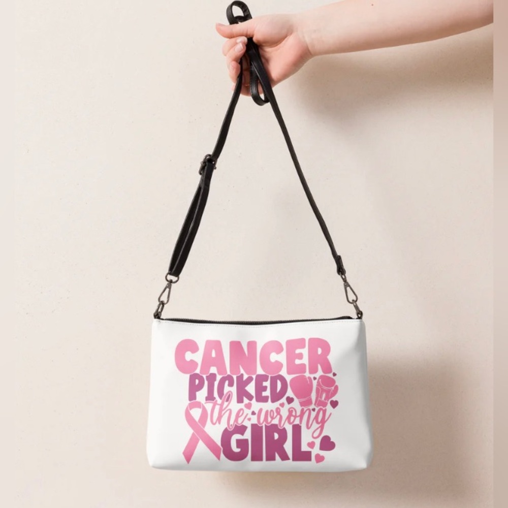 Graphic Custom "Cancer Awareness" Crossbody Bag